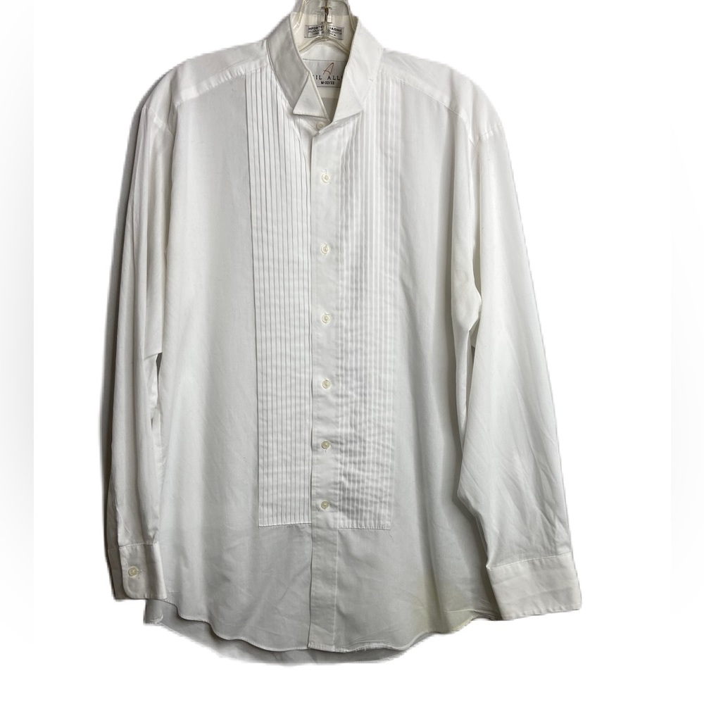 NEIL ALLYN WHITE TUXEDO WING TIP SHIRT